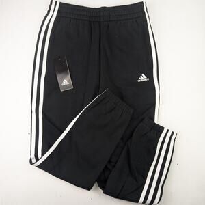 Adidas Black 3 Stripe Jogger Pants